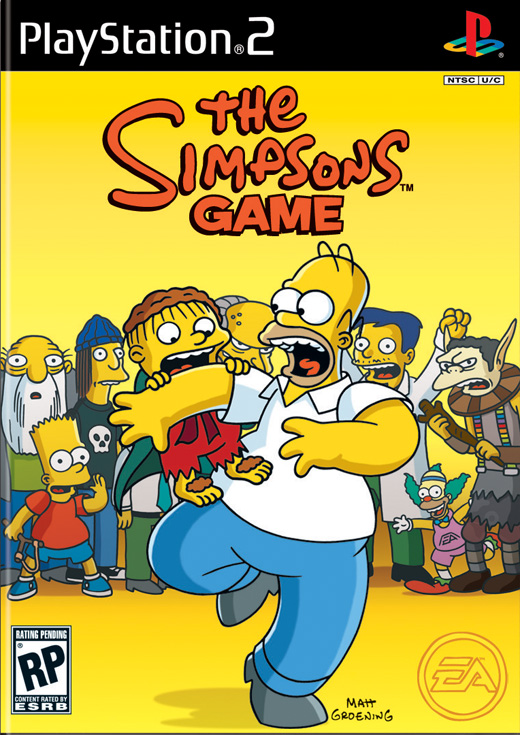 gamesps2 The Simpsons Game USA PS2DVD